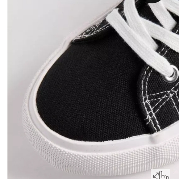 TORRID Black Canvas Sneakers - Picture 4 of 6